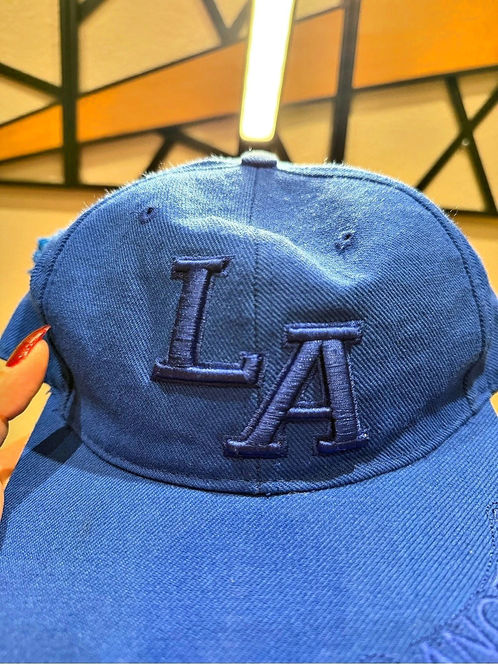 Los Angeles Dodgers Blue Embroidered Baseball Cap